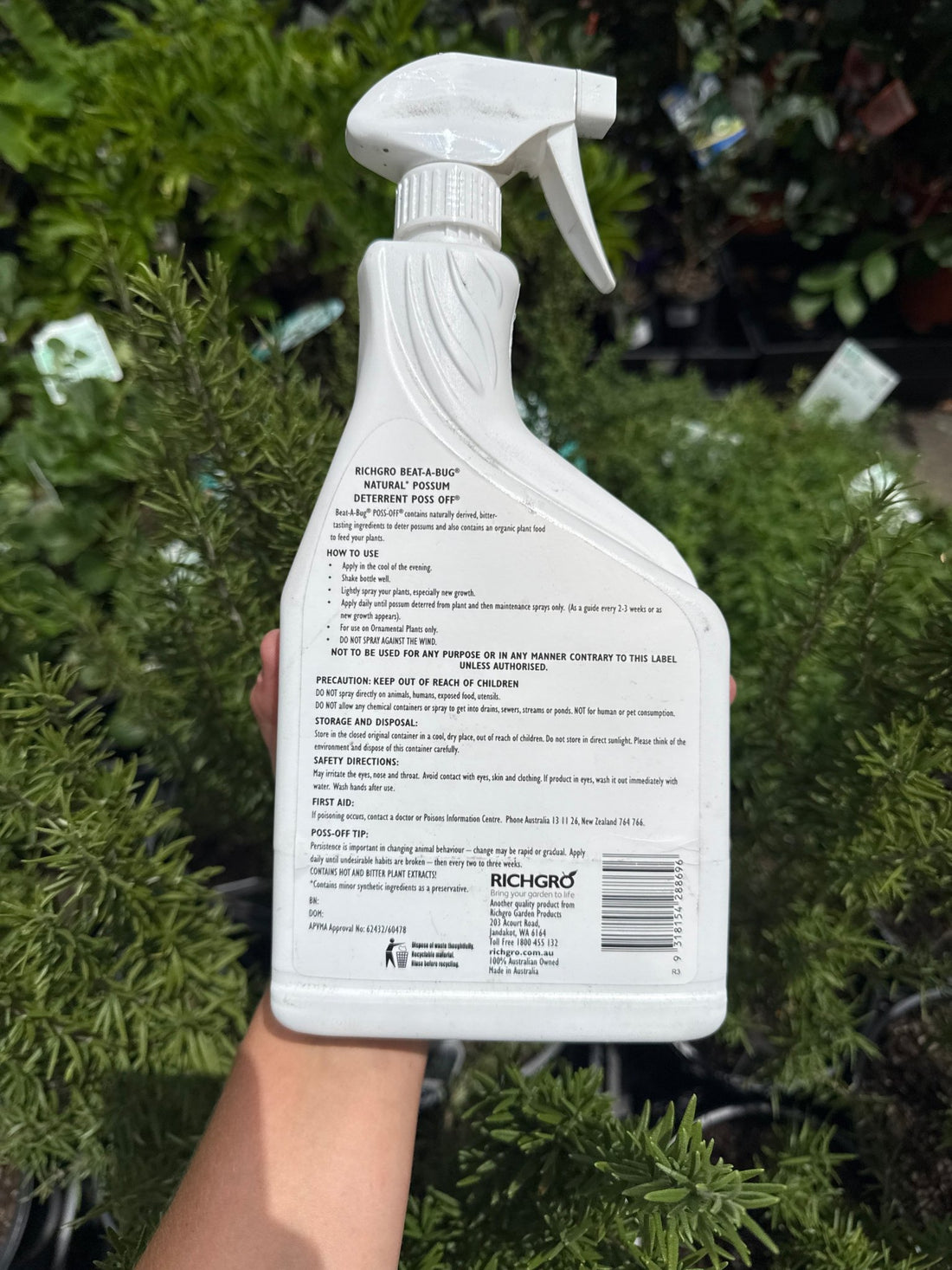 1L Richgro ‘Poss - Off’ - Ladybird Nursery