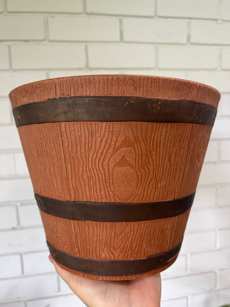 Wine Barrel Pot (PICK UP ONLY)