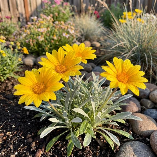 Gazania Silver Leaf Mix - 4cell pot (PICK UP ONLY) - Ladybird Nursery