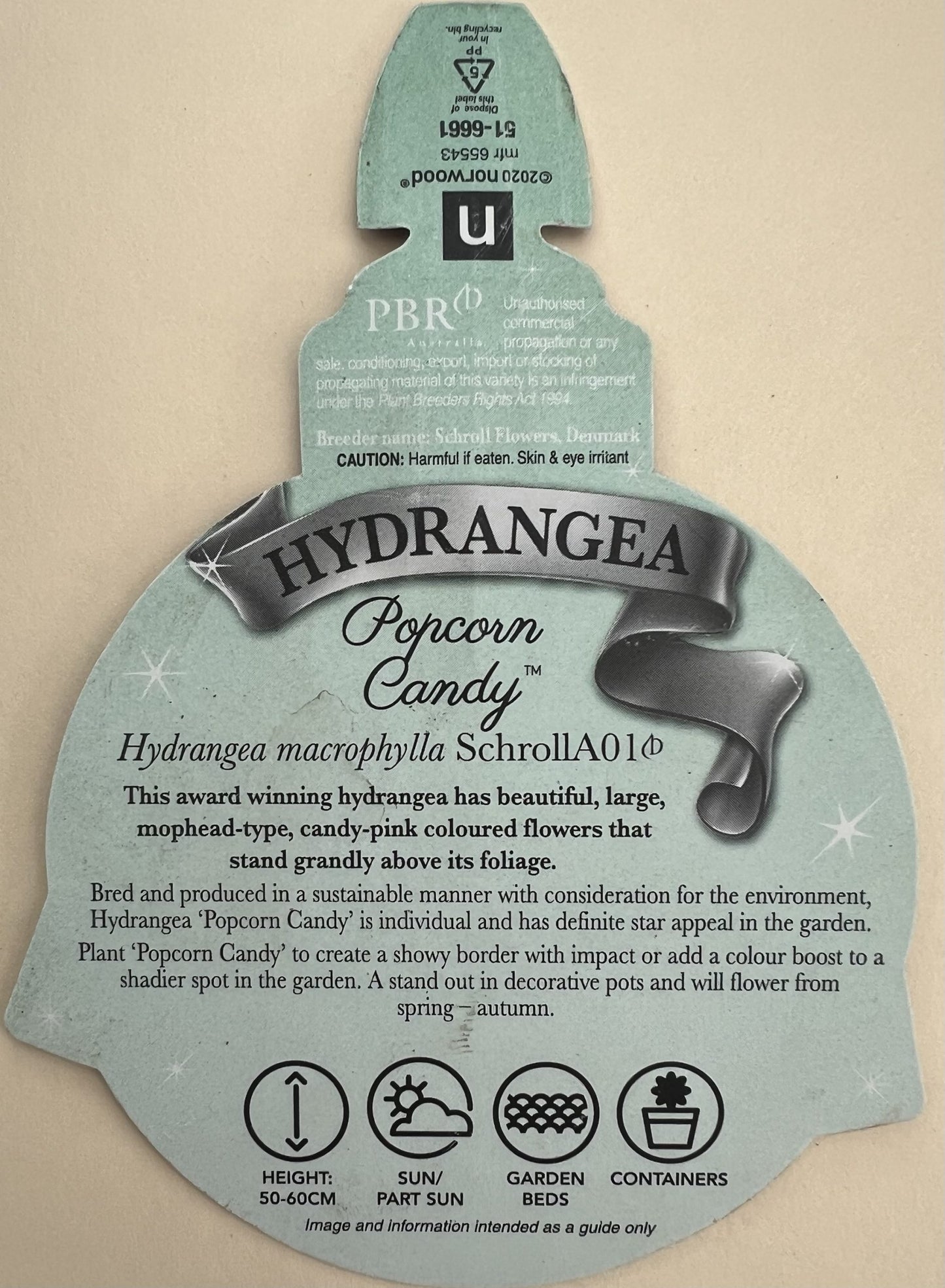 Hydrangea Popcorn Candy