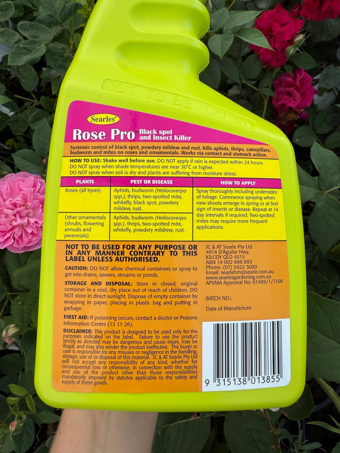 1L Searles Rose Pro Blackspot & Insect Killer - Ladybird Nursery