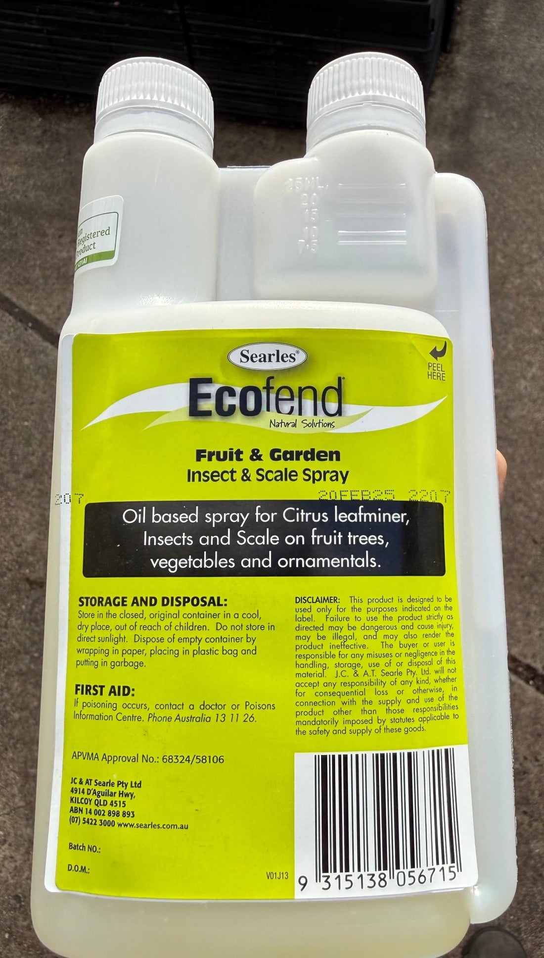 Ecofend Garden Spray Concentrate with measuring reservoir - Ladybird Nursery