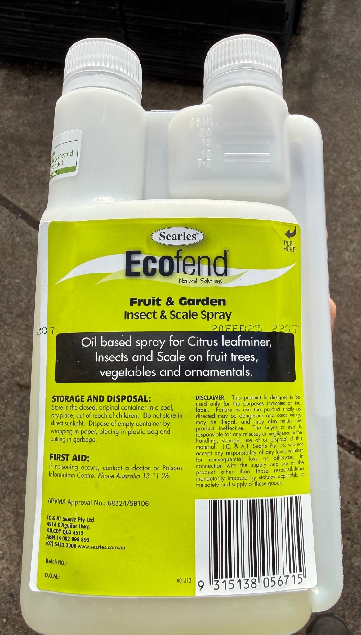 Ecofend Garden Spray Concentrate with measuring reservoir - Ladybird Nursery
