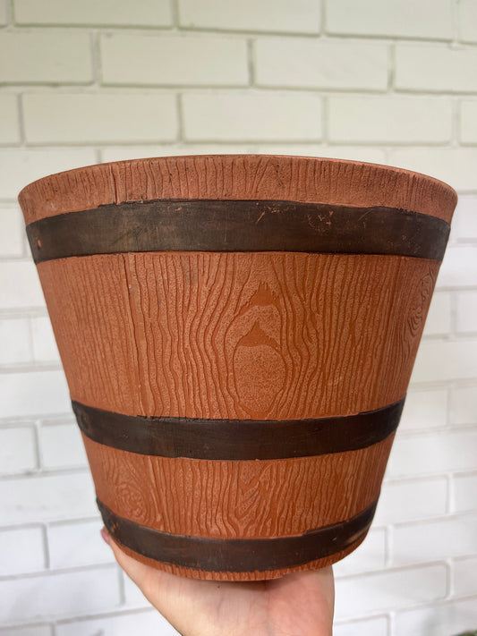 Wine Barrel Pot (PICK UP ONLY)