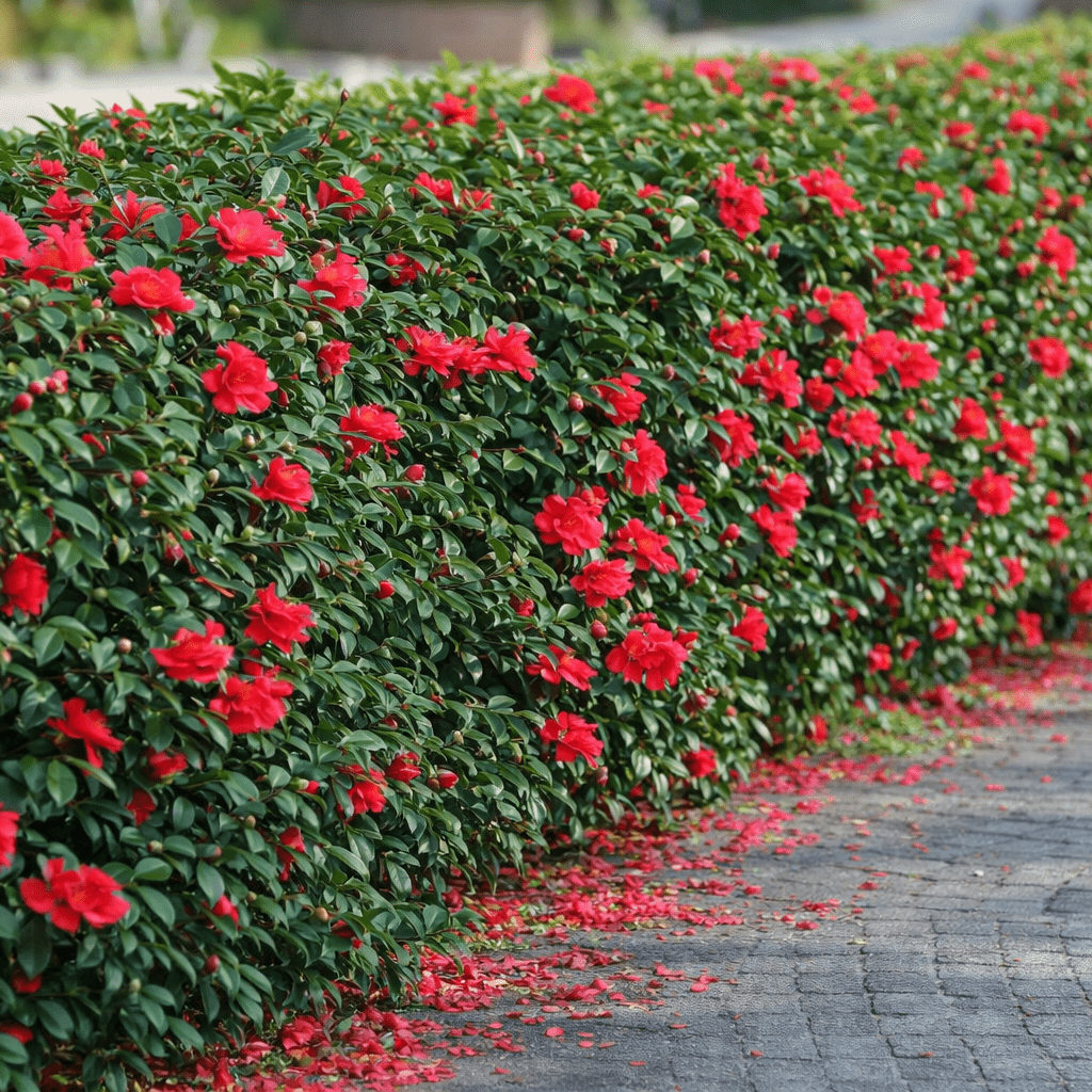 Camellia Exotic Jewel (Camellia sasanqua) - Ladybird Nursery