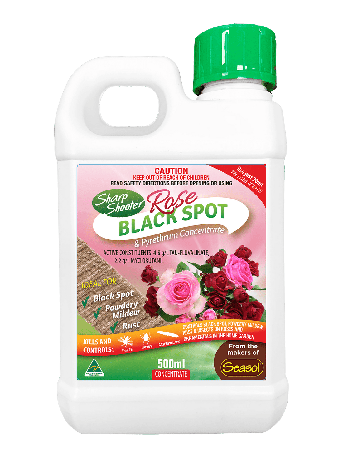 500ml Sharp Shooter ‘Rose Black Spot & Insect Concentrate’ - Ladybird Nursery