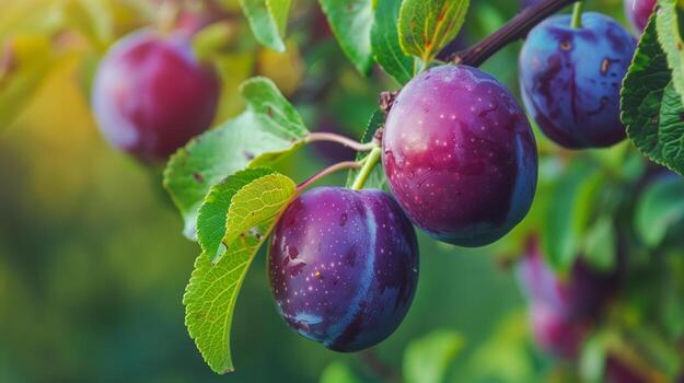 Dwarf Plum 'Robe De Sergeant' - Ladybird Nursery