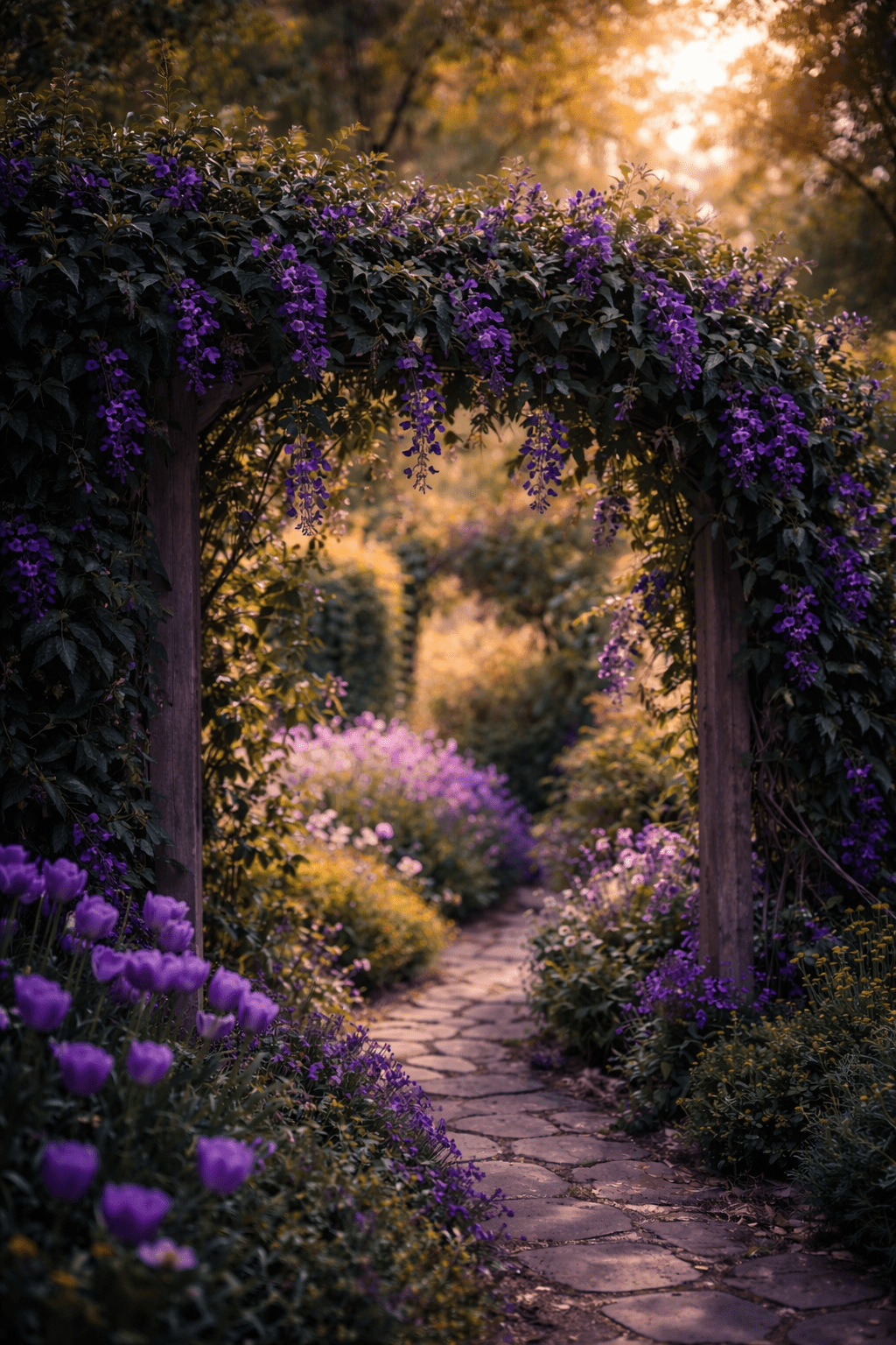 Happy Wanderer 'Royal Flush' (Hardenbergia violacea) - Ladybird Nursery