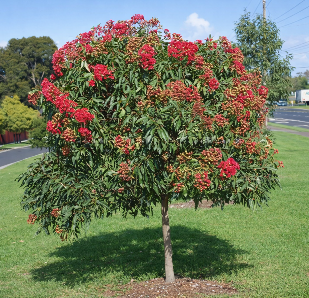 Dwarf Eucalyptus ‘Red’ (Corymbia ficifolia) - Ladybird Nursery